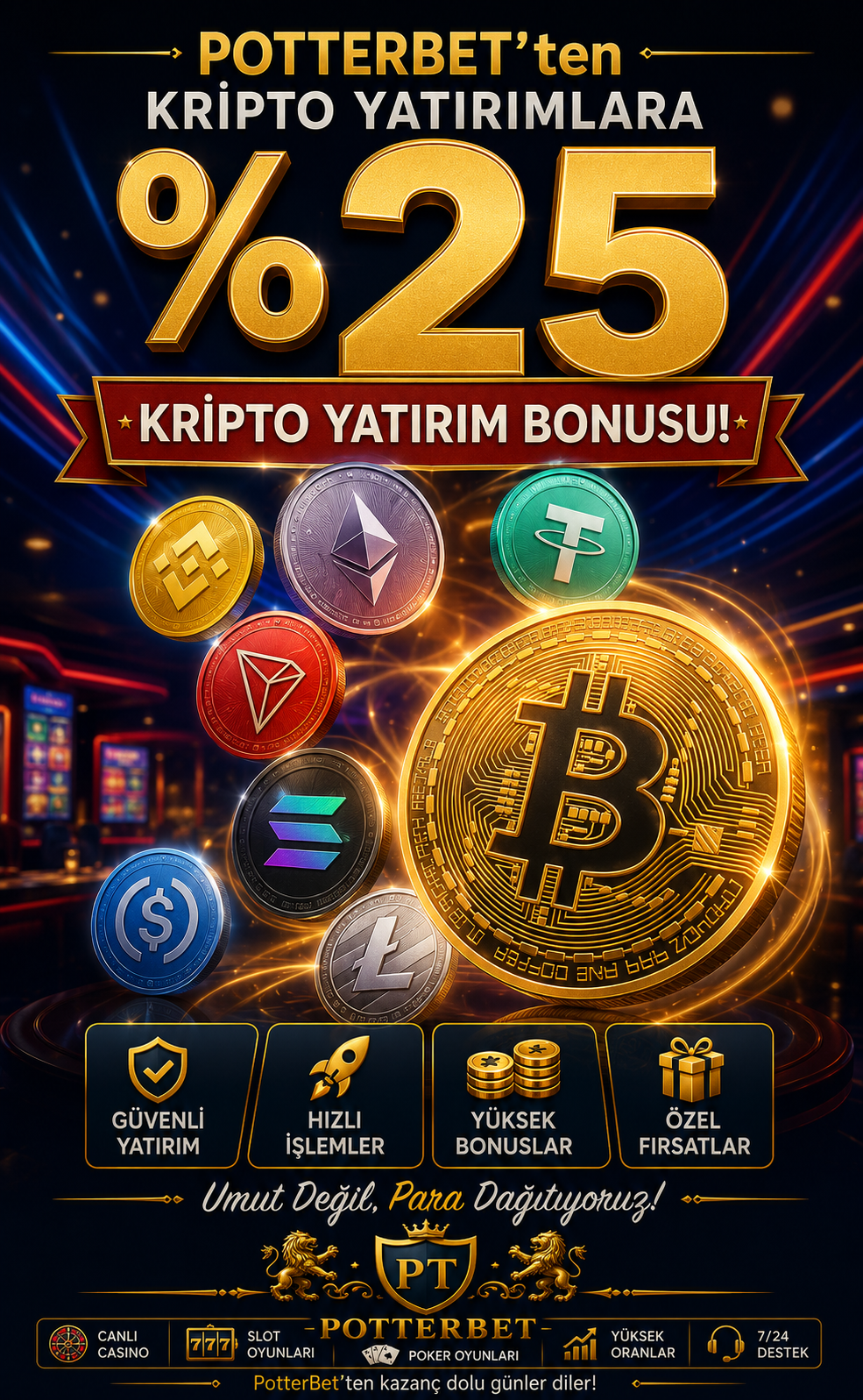 Kripto Yatırımlara %25 Bonus