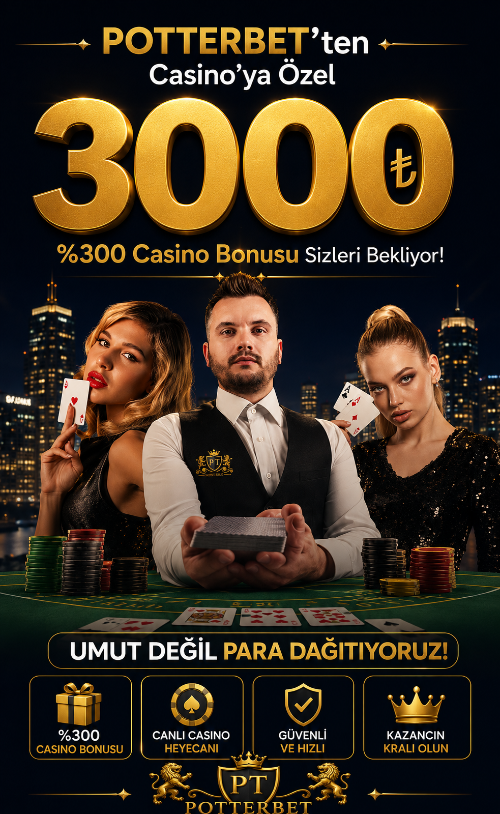 3000 ₺ %300 Casino Bonusu