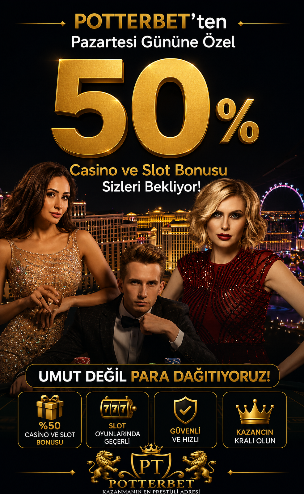 Pazartesi %50 Casino ve Slot Bonusu